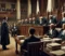 DALL·E 2024-07-31 12.55.02 - A scene in a courtroom showing a tense moment where judges of the Supreme Court are visibly criticizing government representatives. The setting is a g