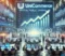 DALL·E 2024-08-01 16.02.32 - A conceptual image representing the initial public offering (IPO) of a tech company, Unicommerce. The scene shows a bustling stock exchange floor with